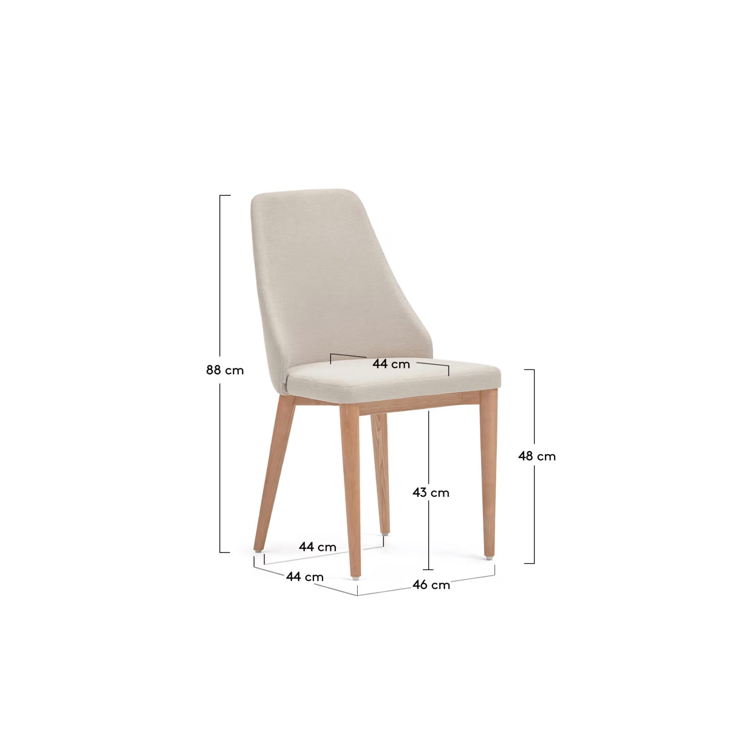Curved Back Dining Chair