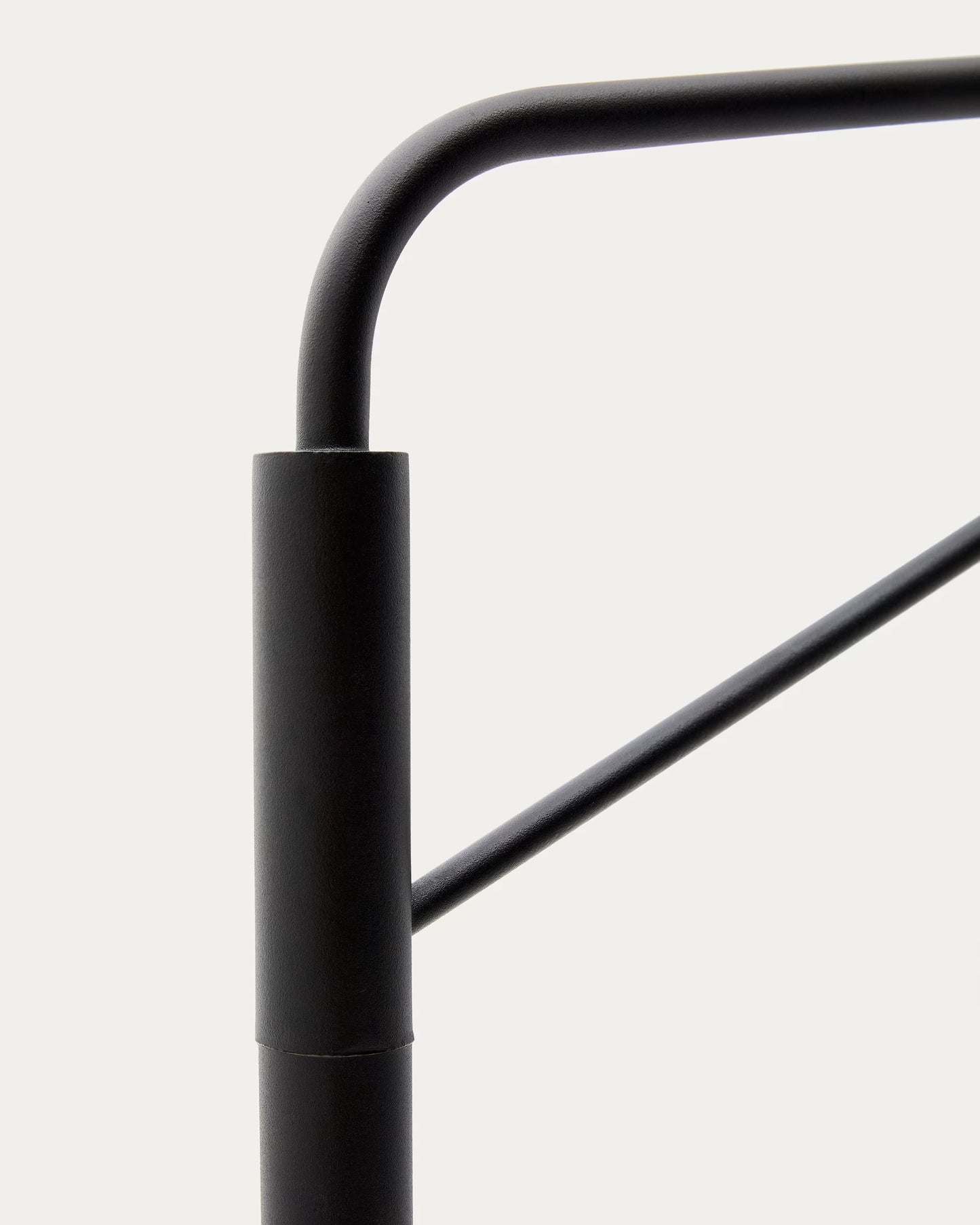Steel Floor Lamp with Frosted Glass Shad